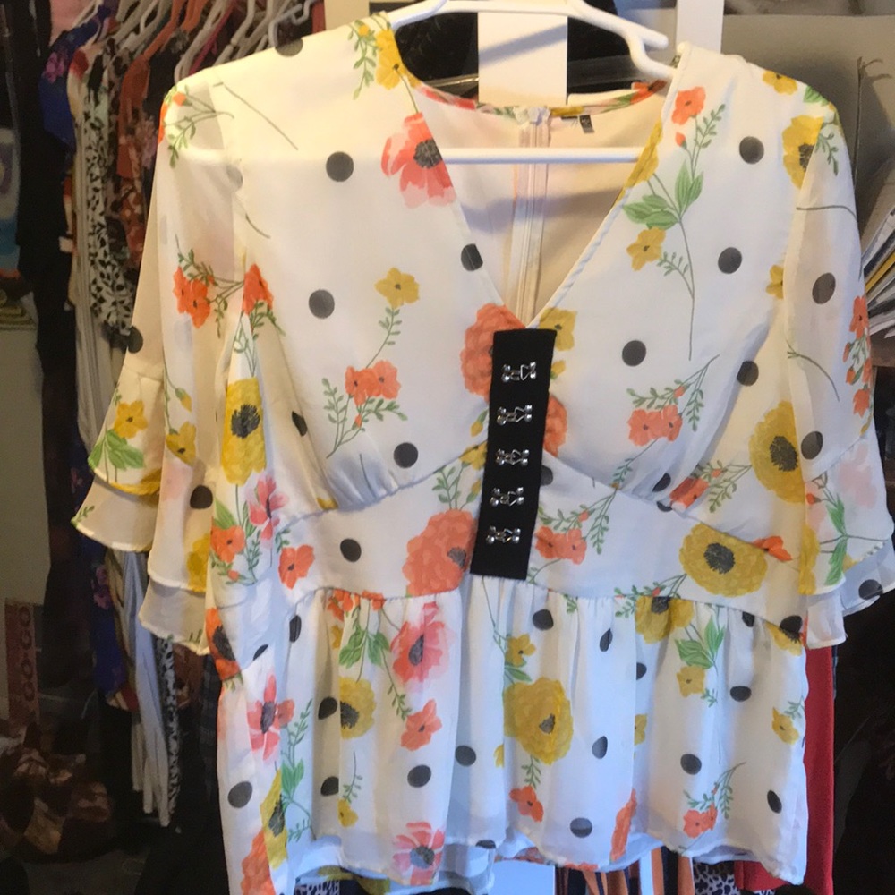 Asos floral blouse